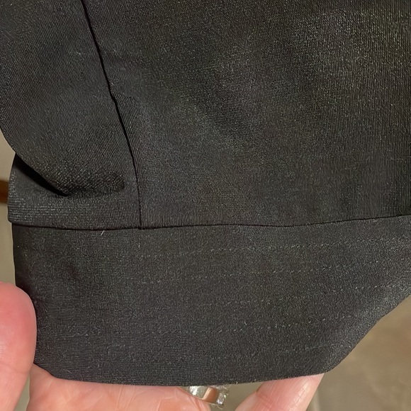 Guess jean cocktail black halter back tie dress, bustier with mirror pin sz L jr - Picture 5 of 14